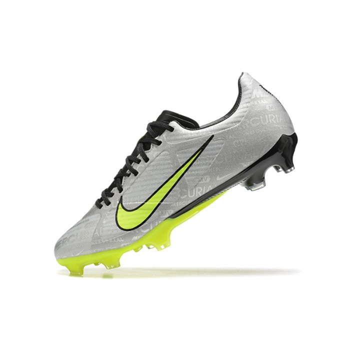 Mercurial Vapor XV FG Soccer Shoes-Grey/Green-5462253