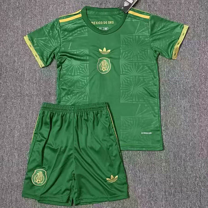 25-26 Mexico Special Edition Green Kids Soccer Jersey