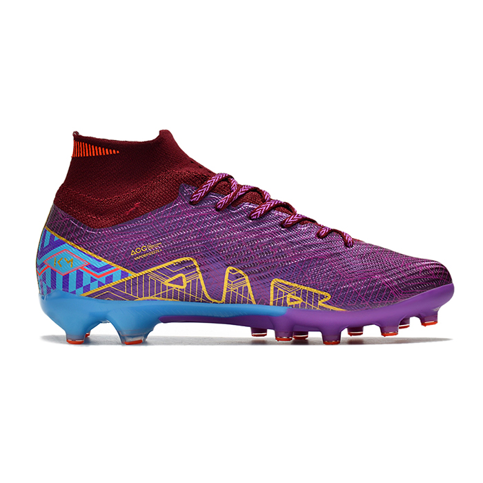 Mbappé Air Zoom Mercurial Superfly IX Elite AG Soccer Shoes-Wine Red/Blue-5076896