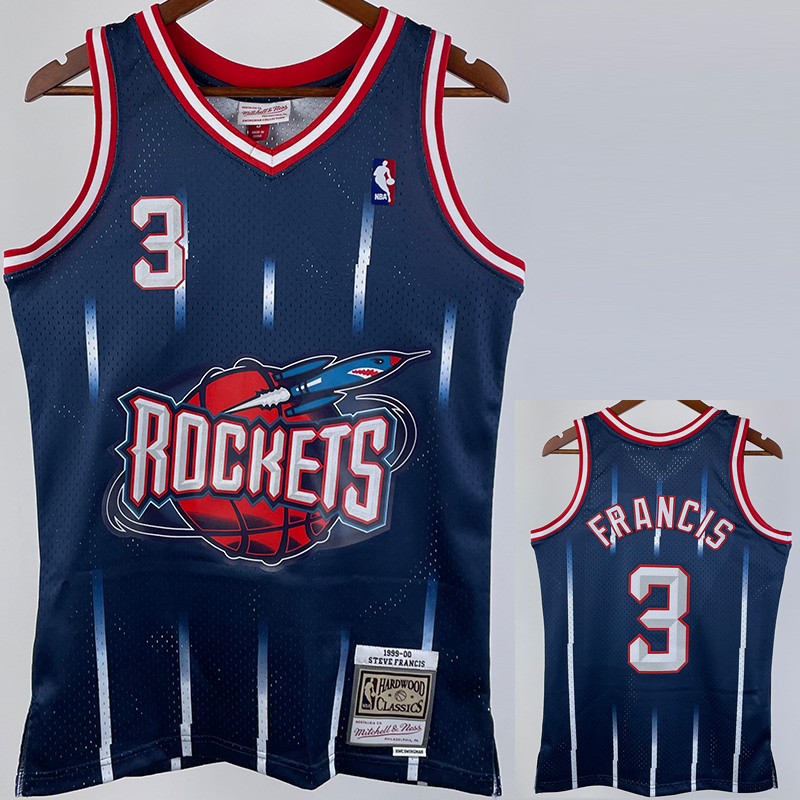 1999-20 ROCKETS FRANCIS #3 Dark Blue Retro Top ...