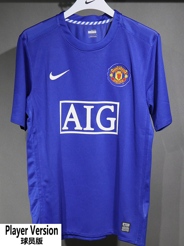 2008-2009 Man Utd Third Player Version 球员 Retro Soccer Jersey