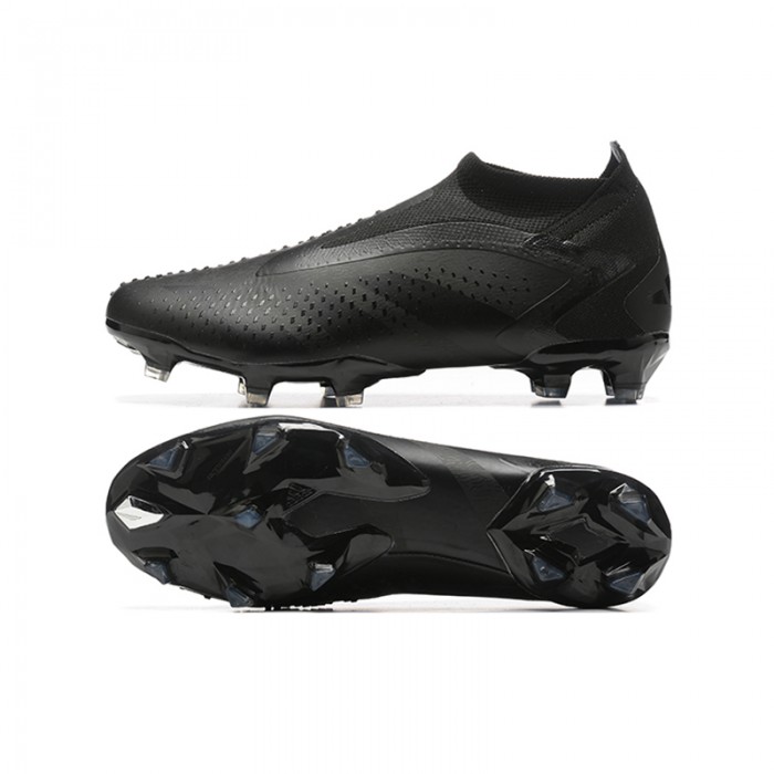 PREDATOR ACCURACY+ FG BOOTS Soccer Shoes-All Black-9492235