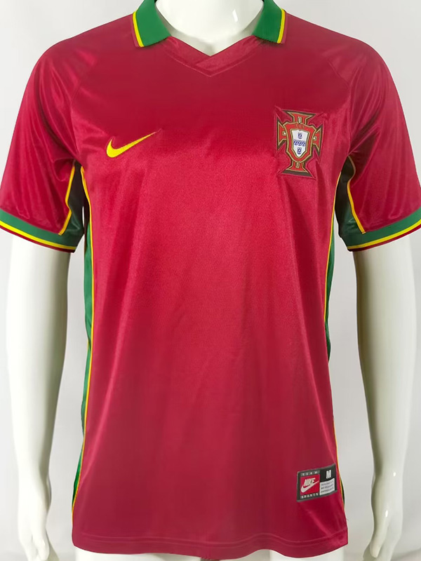 1998 Portugal Home Retro Soccer Jersey