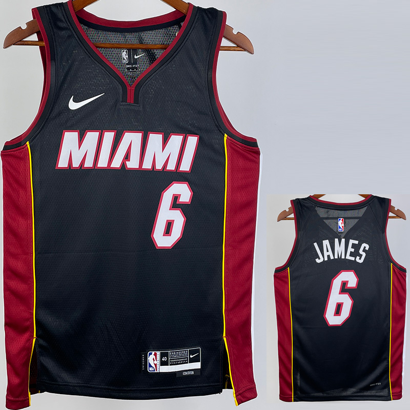 22-23 HEAT JAMES #6 Black Top Quality Hot Press...