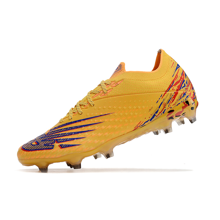New Balance Vivid Spark Soccer Shoes-Yellow/Purple-4478688