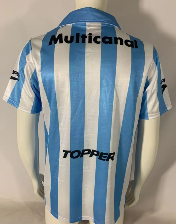 1997-1998 Racing Club Home Retro Soccer Jersey