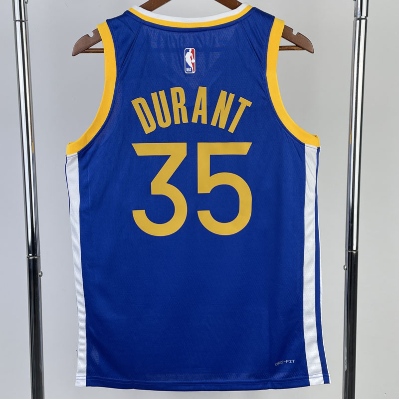 22-23 WARRIORS DURANT #35 Blue Top Quality Hot ...
