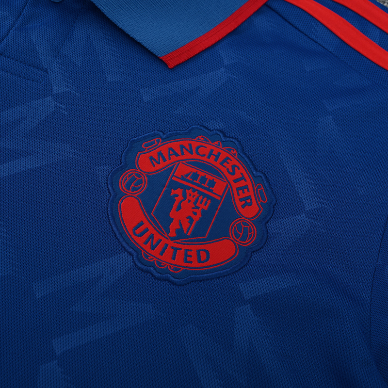25-26 Man Utd Fancy blue Polo Short Sleeve