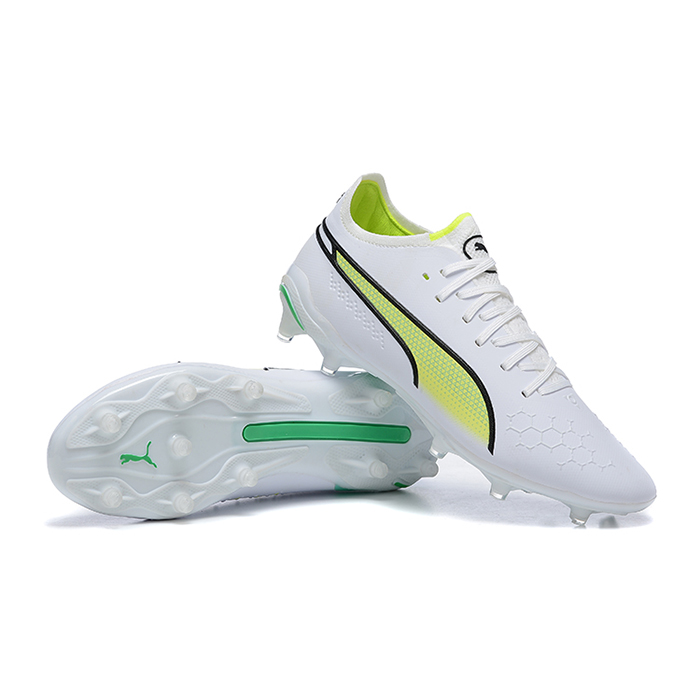 King Ultimate Icon MG Soccer Shoes-White/Green-1978648