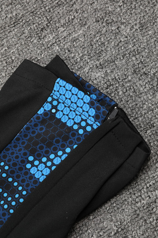 24-25 Napoli Blue Black Half Pull Tracksuit (半拉链)