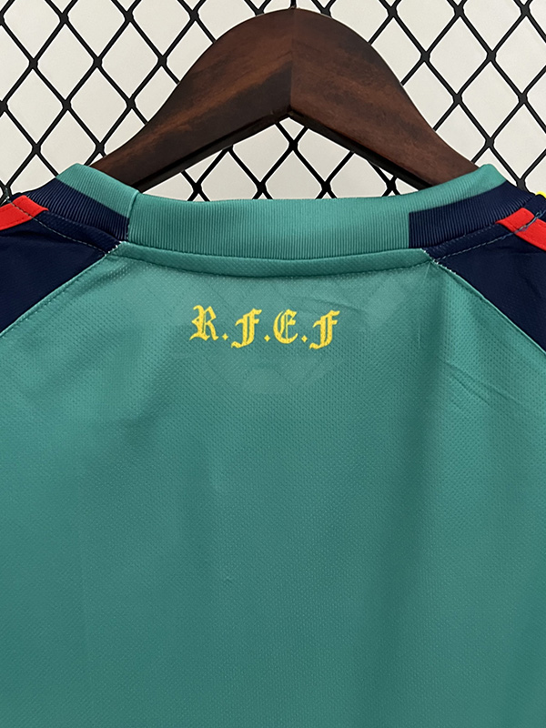 2010 Spain Lake Blue GoalKeeper Retro Soccer Je...