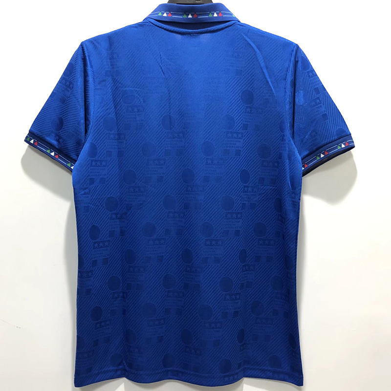1994 Italy Home Blue Retro Soccer Jersey