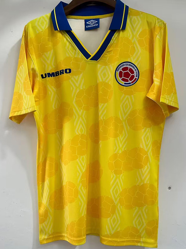 1994 Colombia Home Retro Soccer Jersey
