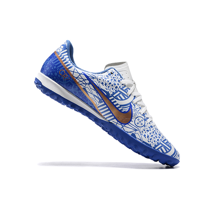 Air Zoom Mercurial Vapor- XV Academy TF Soccer Shoes-White/Blue-7830712