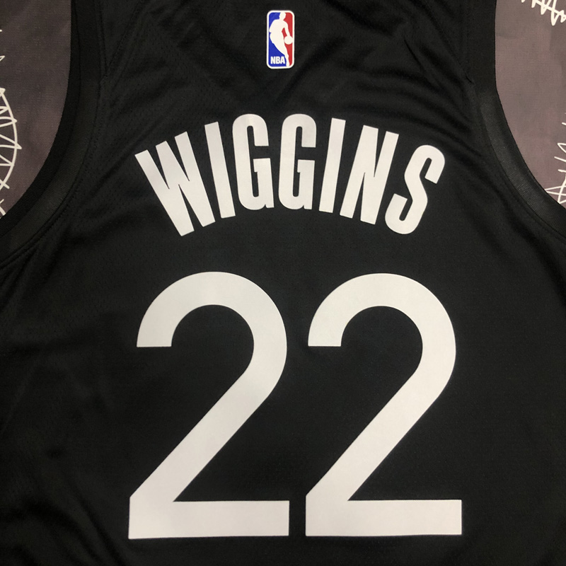 2020 Warriors WIGGINS #22 Black Grey Top Qualit...