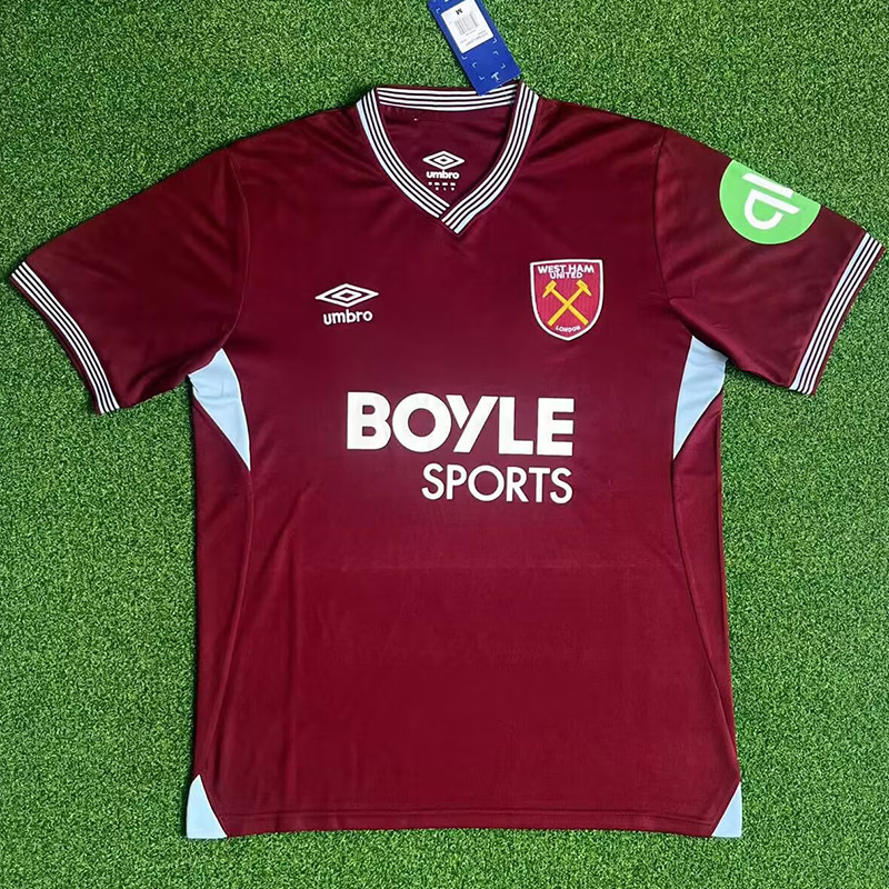 25-26 West Ham Home Fans Soccer Jersey