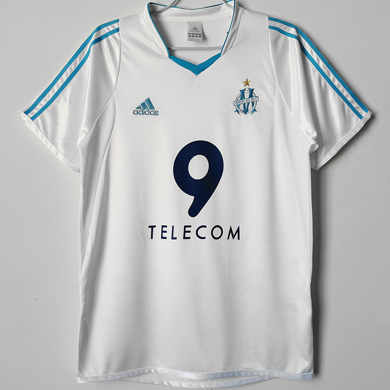 2003-2004 Marseille Home Retro Soccer Jersey