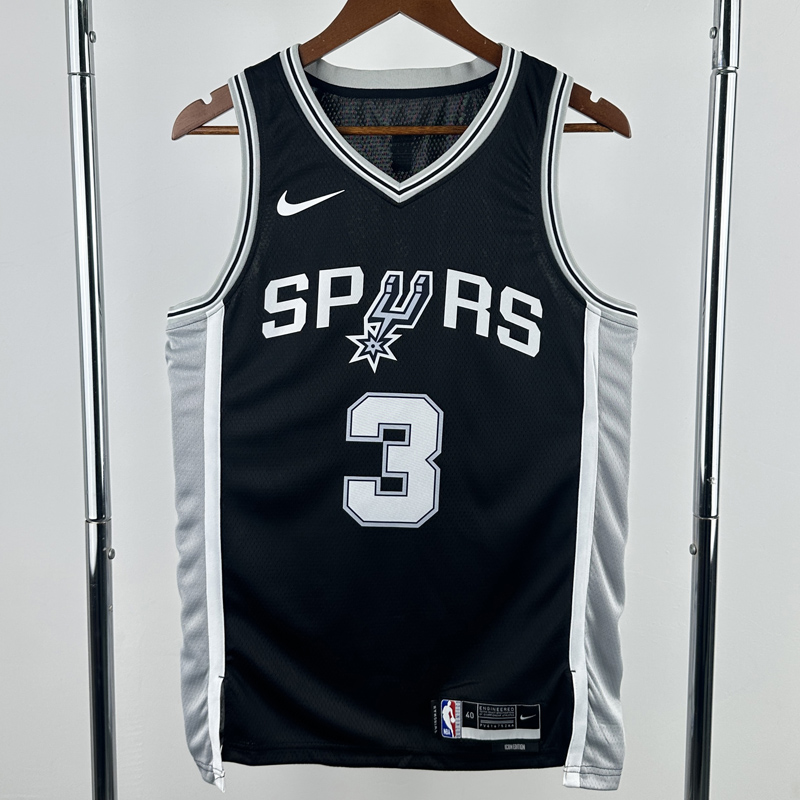 22-23 SA Spurs PAUL #3 Black Top Quality Hot Pressing NBA Jersey