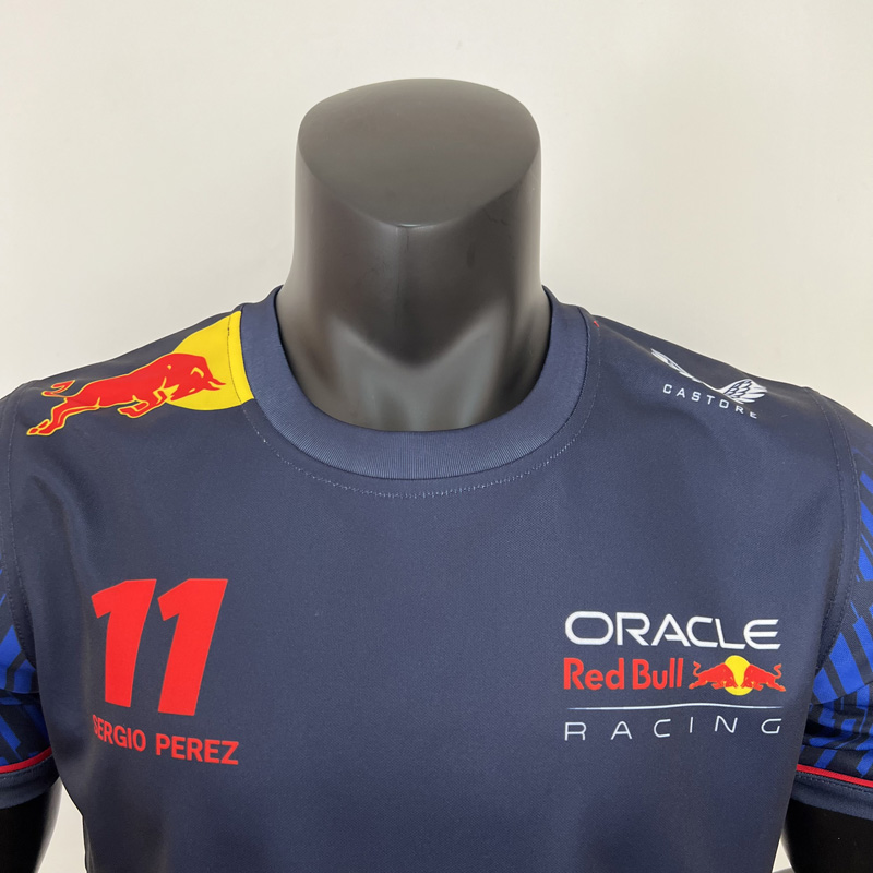 2023 F1 Red Bull #11 Royal Blue Racing Suit (圆领...