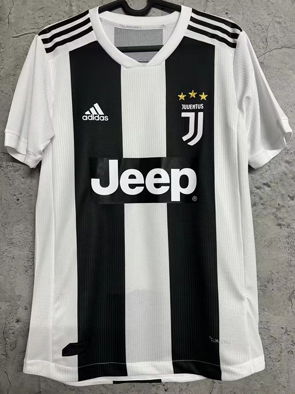 2018-2019 JUV Home Retro Player Version Soccer Jersey 球员版
