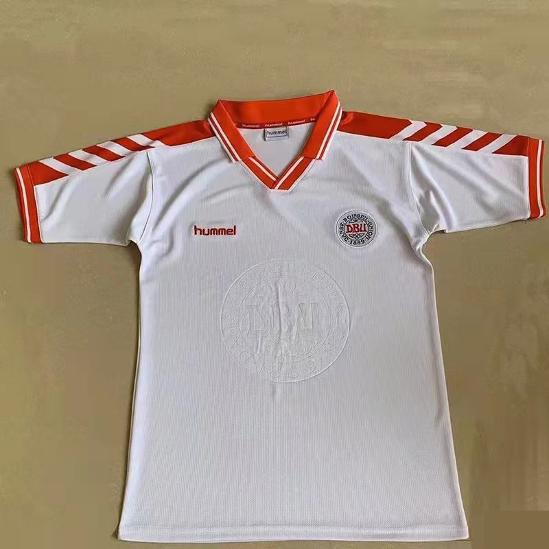 1998 Denmark Away Retro Soccer Jersey