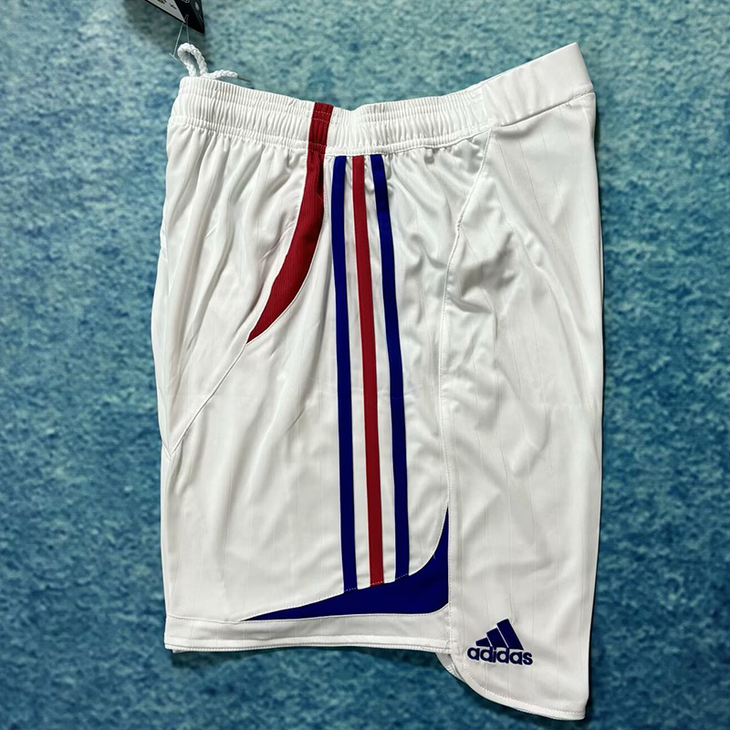 2006 France Away White Retro Shorts Pants