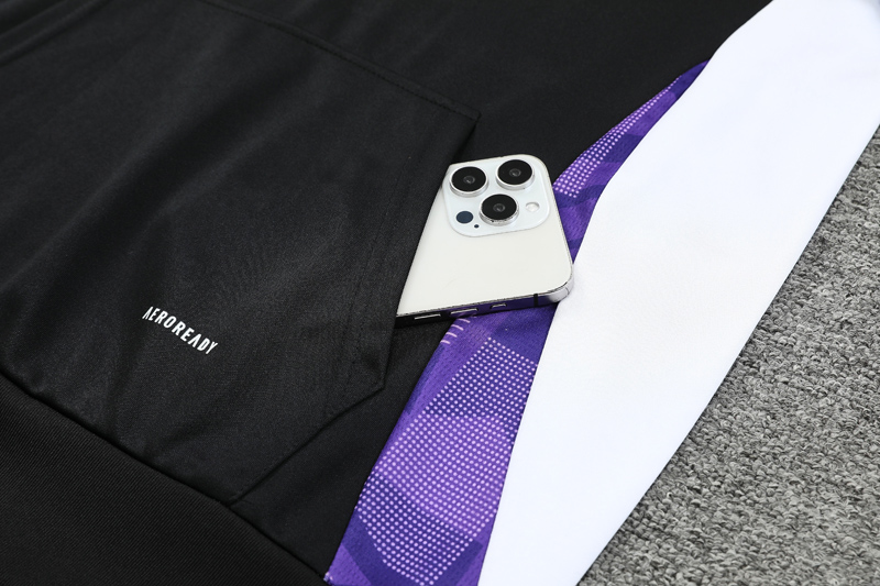 24-25 RMA Black Hoodie Tracksuit (卫衣套装)