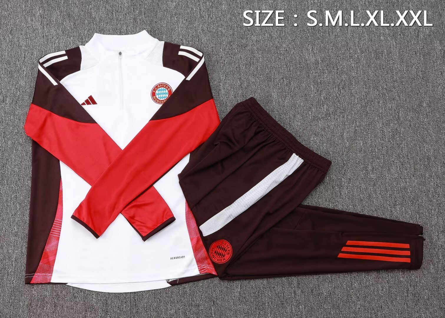 24/25 Bayern Munich Training White  1:1 Quality Training Jersey