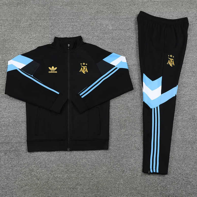 24-25 Argentina Black Jacket Tracksuit #三星