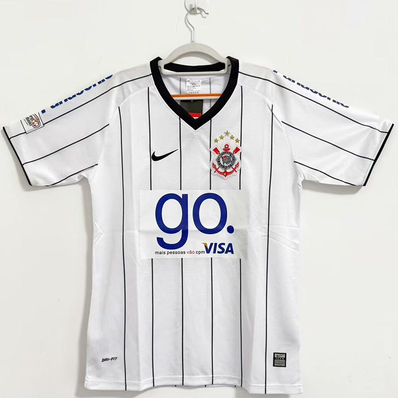 2009 Corinthians Home Retro Soccer Jersey