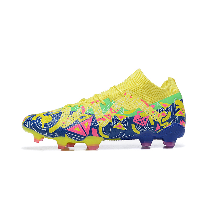 Future Ultimate FG Soccer Shoes-Yellow/Blue-1353254