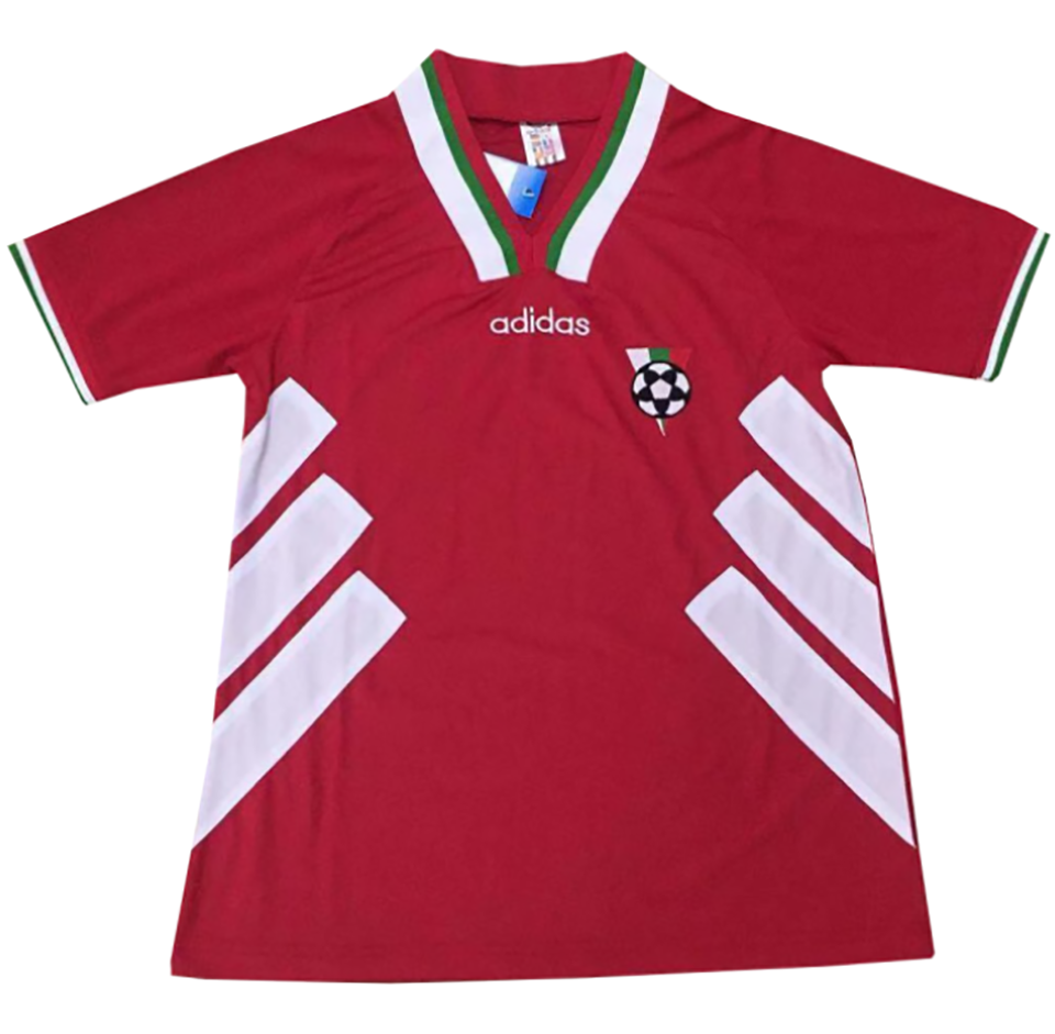 1994 Bulgaria Away Red Retro Soccer Jersey