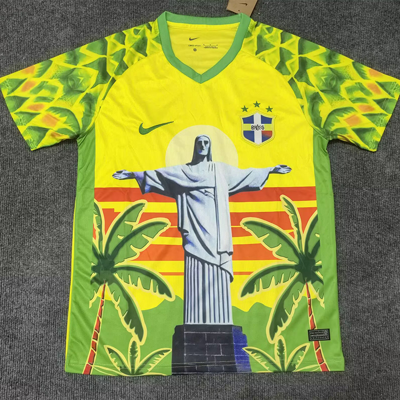 25-26 Brazil Yellow Green Special Edition Training shirts
