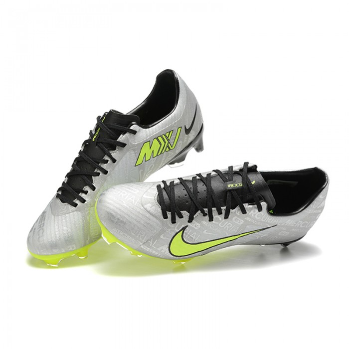 Mercurial Vapor XV FG Soccer Shoes-Grey/Green-5462253