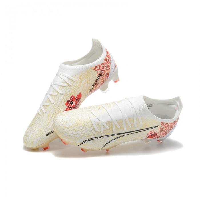 Ultra Ultimate FG Soccer Shoes-White/Yellow-4324021