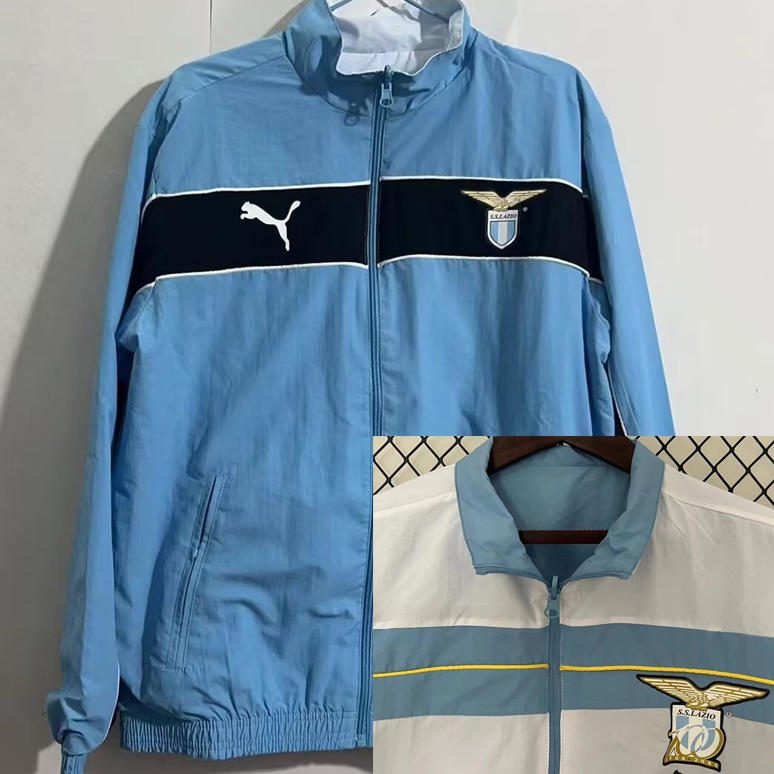 24-25  Lazio Blue & White Double Sided Windbreaker (双面风衣)