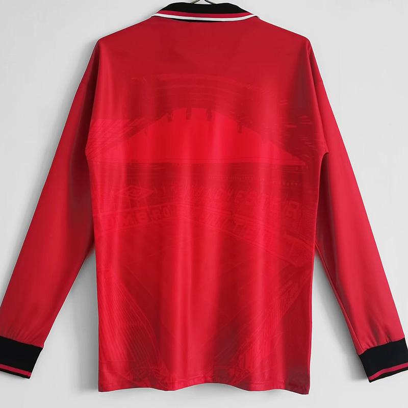 1994-1996 Man Utd Home Long sleeve Retro soccer...