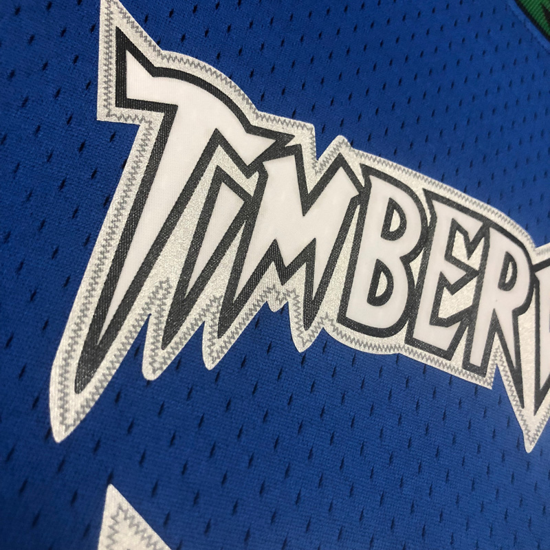 2003-04 Timberwolves GARNETT #21 Blue Retro Top...