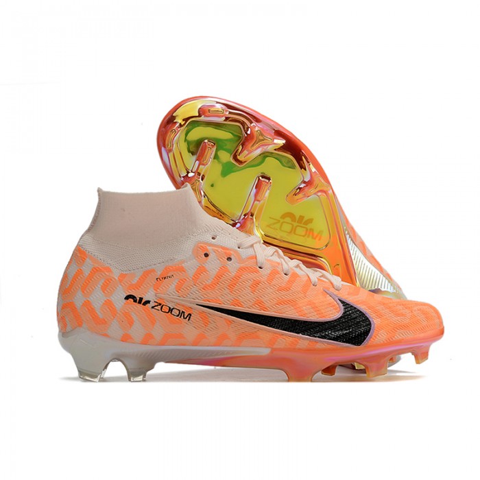 Air Zoom Mercurial Superfly IX Elite FG High Soccer Shoes-Orang/White-3689660