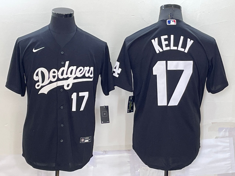 2022 Men's Los Angeles Dodgers KELLY 17 black MLB Jersey