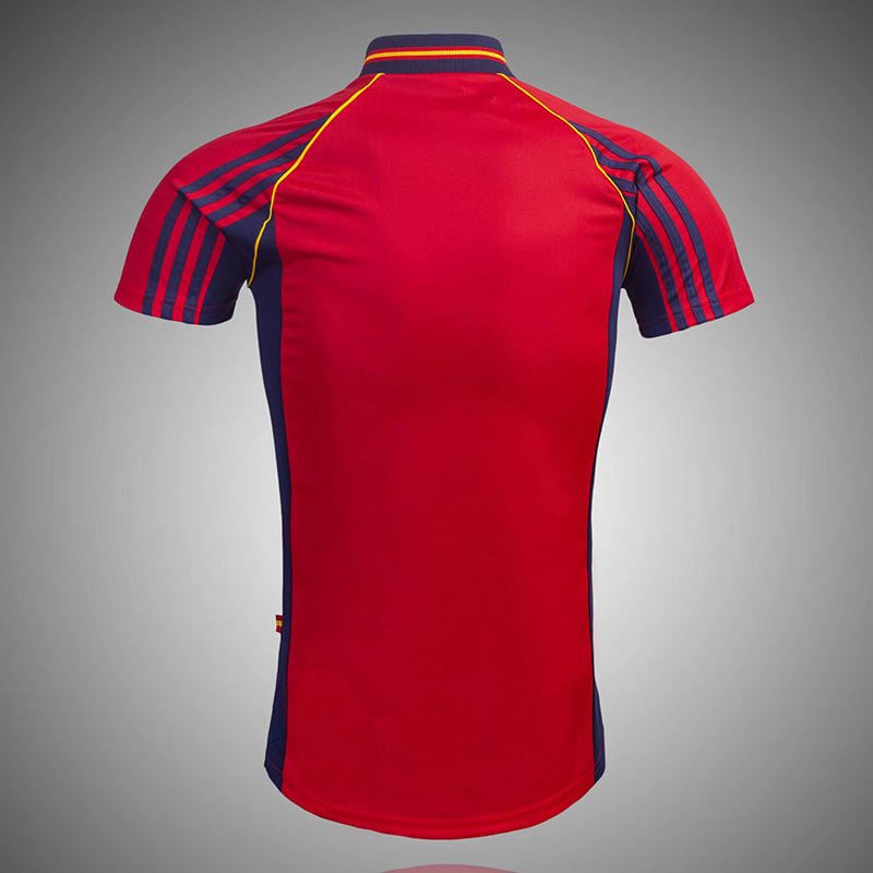 1998 Spain Home Retro Soccer Jersey