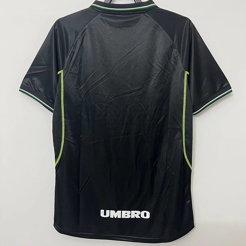 1998/1999 Man Utd Away Black Retro Soccer Jersey
