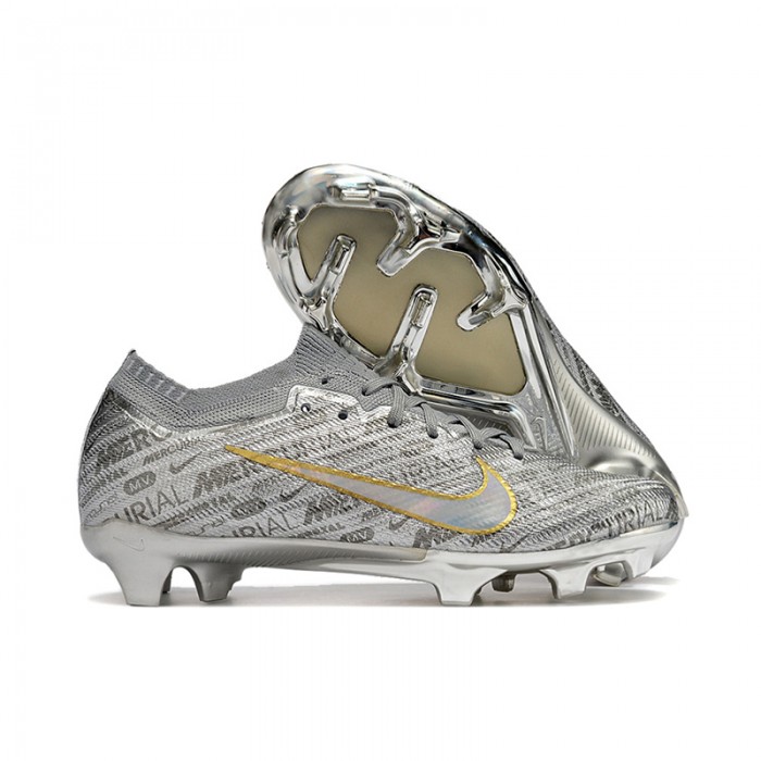 Air Zoom Mercurial Superfly IX Elite FG Soccer Shoes-Gray/Silver-7280033