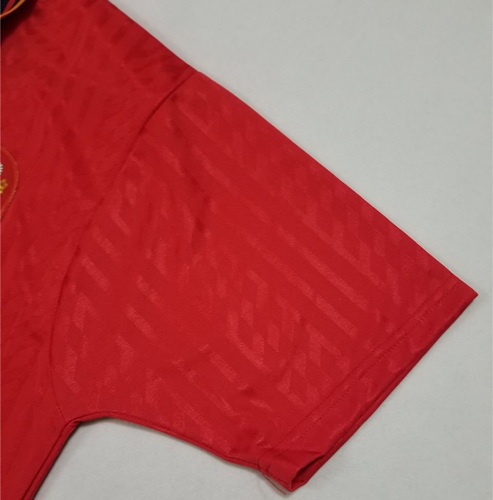 1994 Spain Home Red Retro Soccer Jersey