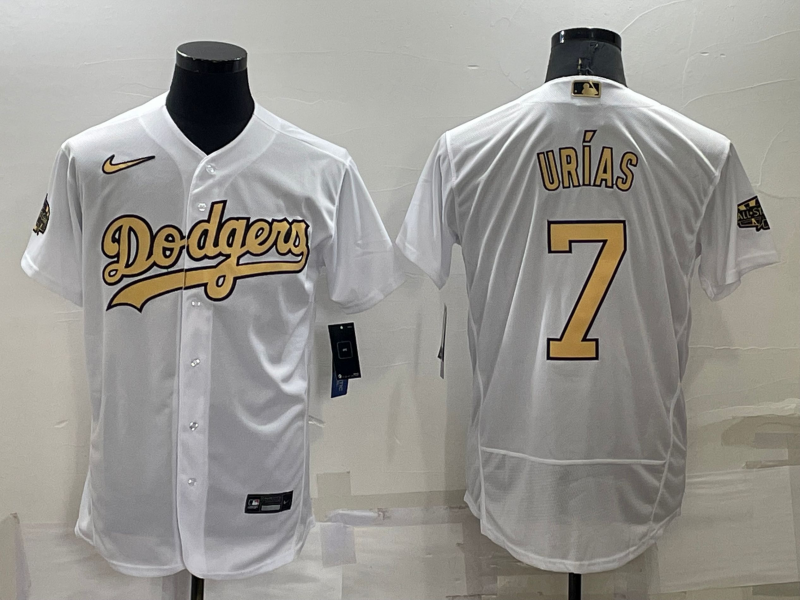 2022 Men's Los Angeles Dodgers 7 white MLB Jersey