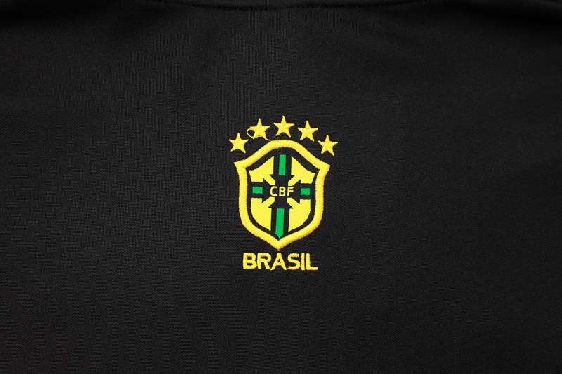 24-25 Brazil Black Jacket Tracksuit #A808(喷墨)