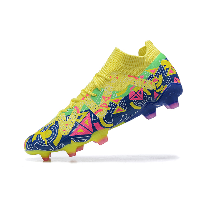 Future Ultimate FG Soccer Shoes-Yellow/Blue-1353254