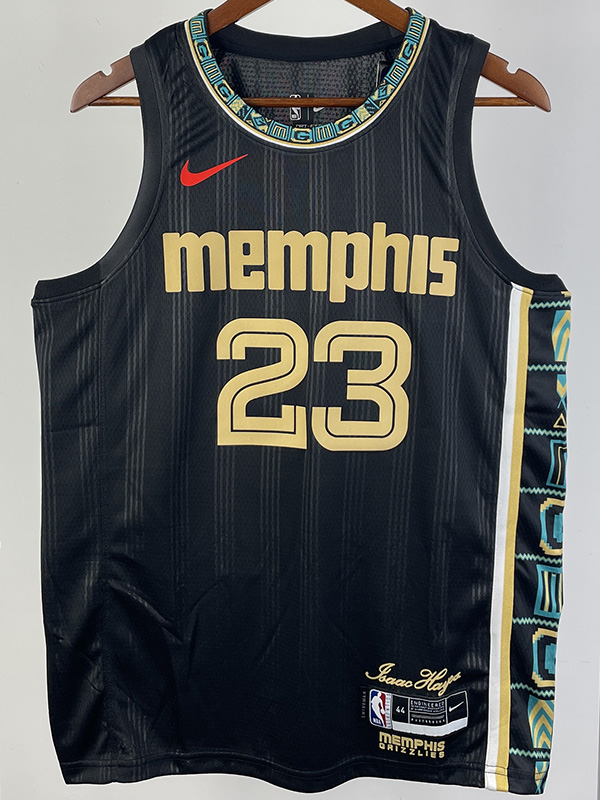 22-23 Grizzlies ROSE #23 Black City Edition Top...