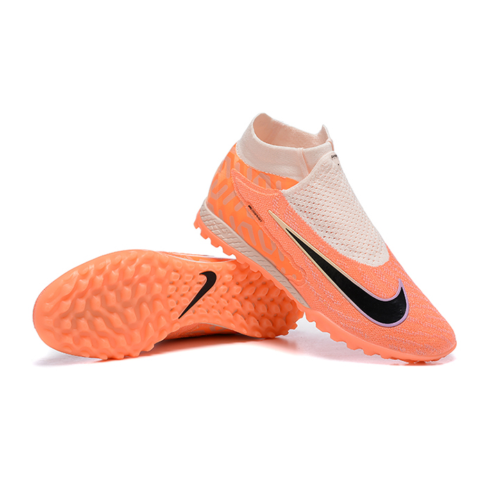 Phantom GX Elite DF Link TF High Soccer Shoes-Orange/Gray-8136390