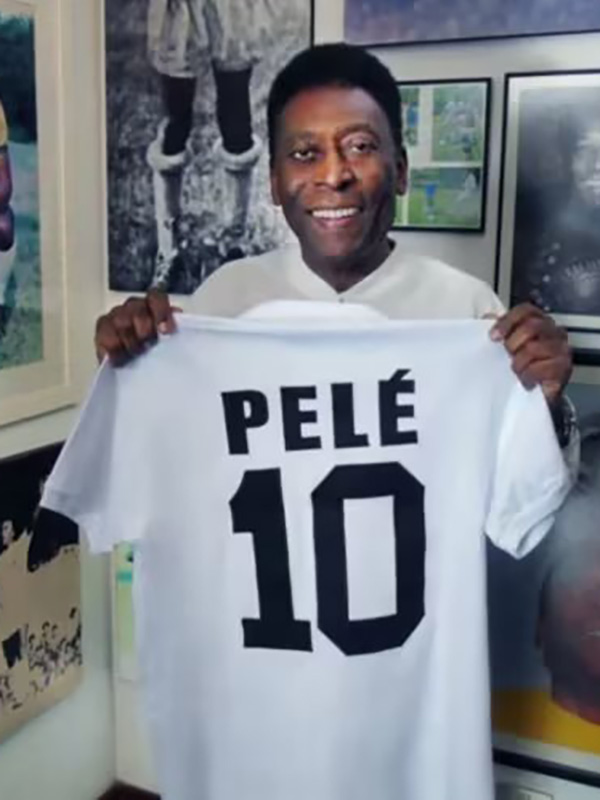 1970 Santos FC White Retro Soccer Jersey